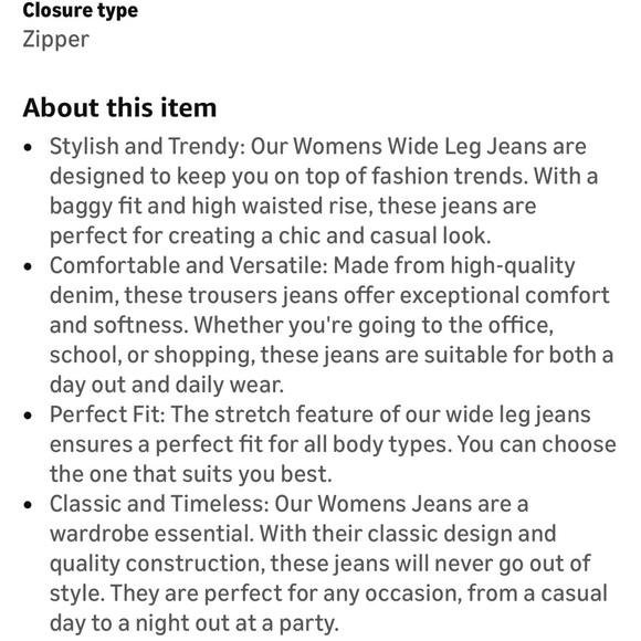 Women's Blue Flare Jeans - Picture 9 of 13
